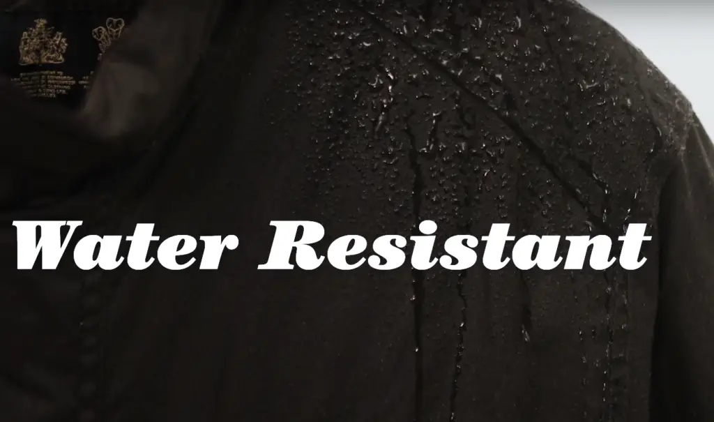 What Does Water-Resistant Mean?